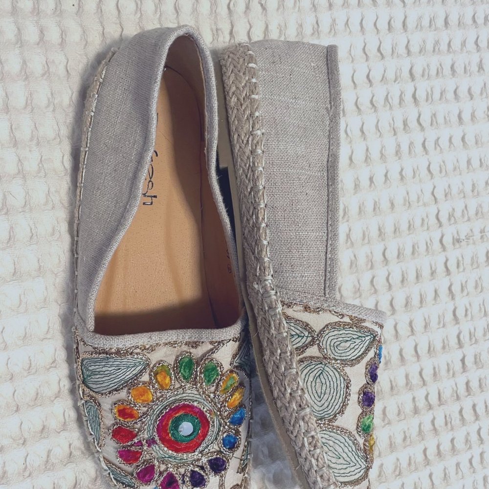 Mosaic Embellished Espadrilles